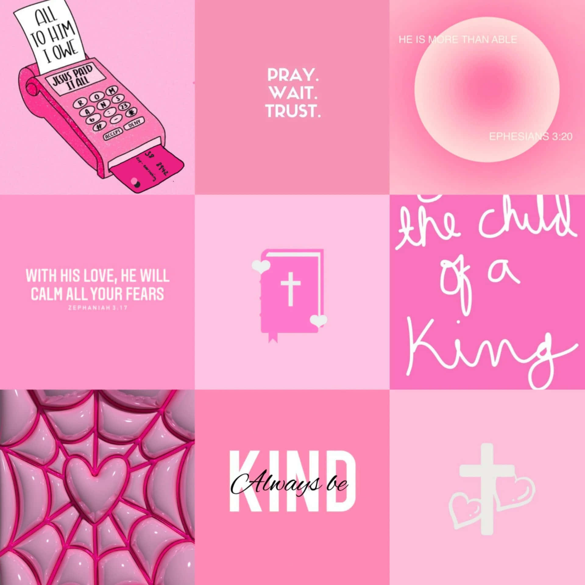 Pink Christian Wallpaper