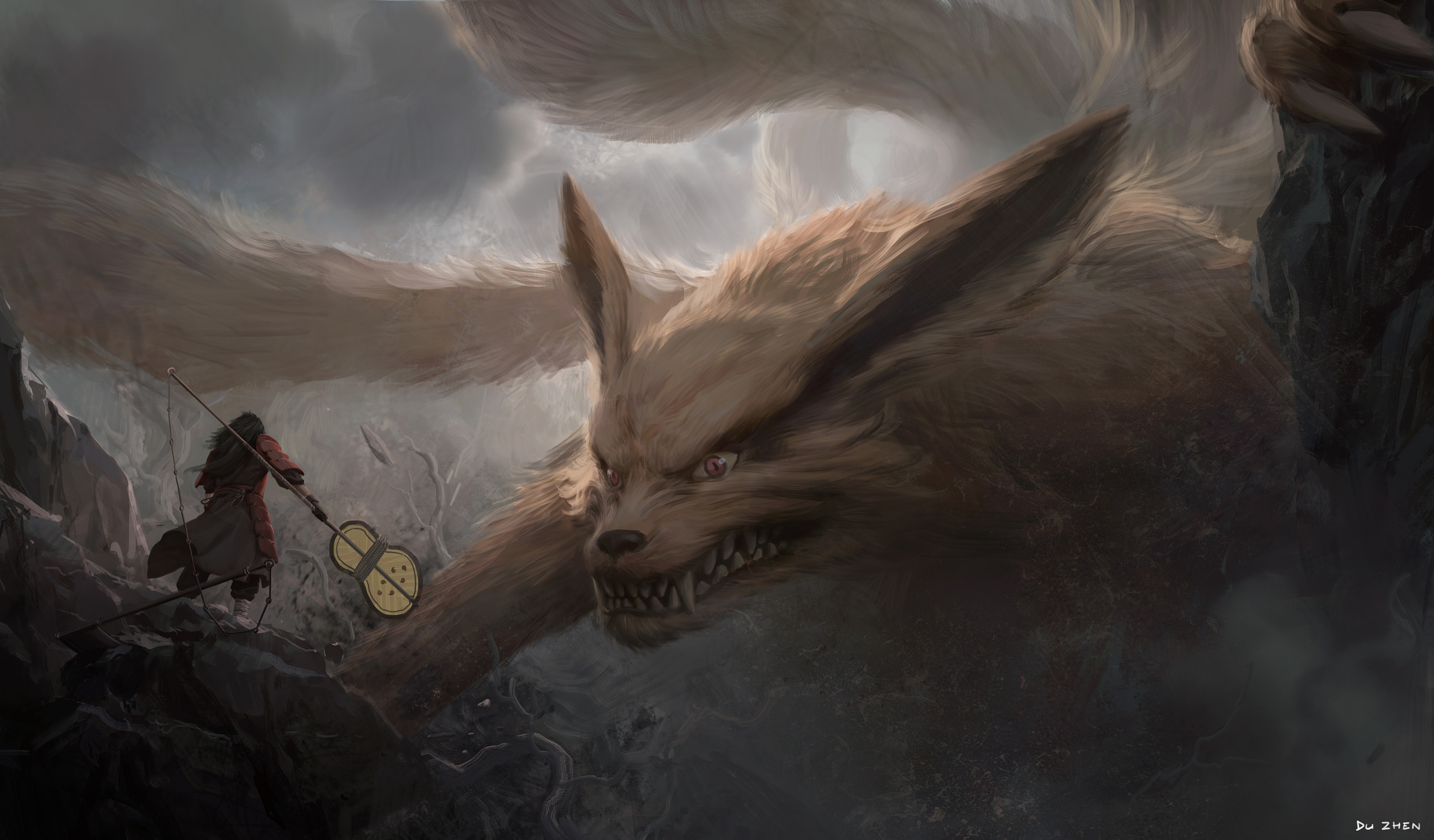 Naruto Nine Tails Mode Wallpaper