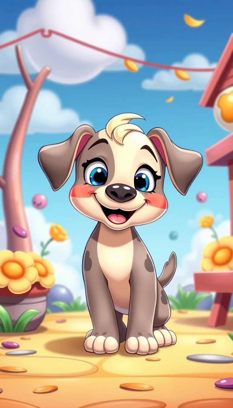 Cartoon Puppy Wallpaper