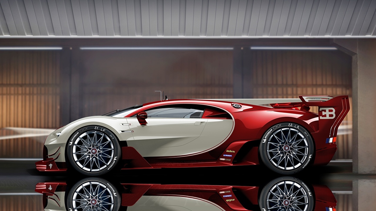 Fotos Bugatti Veyron Eb Sports Car Luxus Autos Seitlich