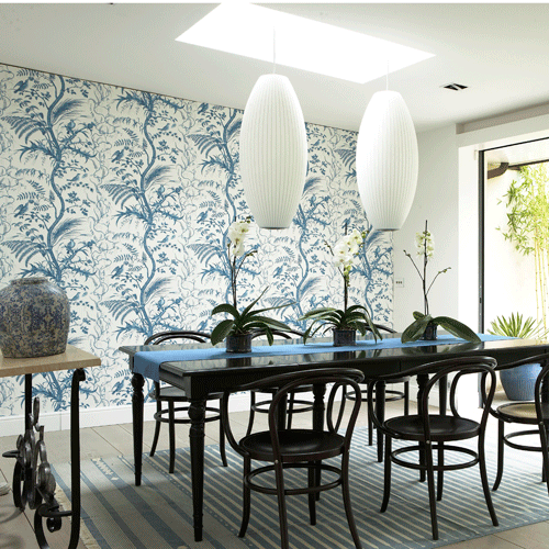 New Home Interior Design Dining room wallpaper ideas