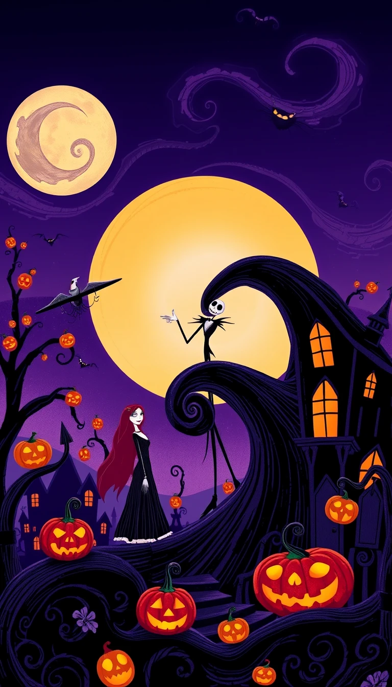 Nightmare Before Christmas Phone Wallpaper
