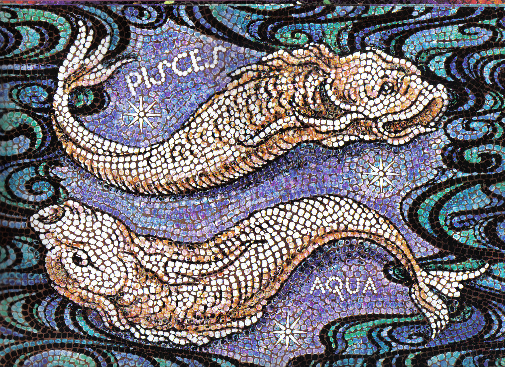 Pisces Mosaic Wallpaper And Image Pictures Photos