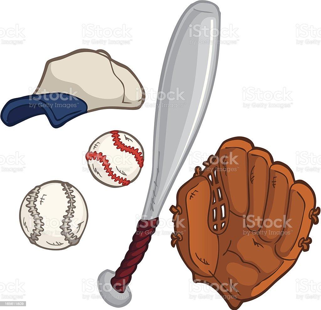 Baseball Equipment Stock Illustration   Download Image Now