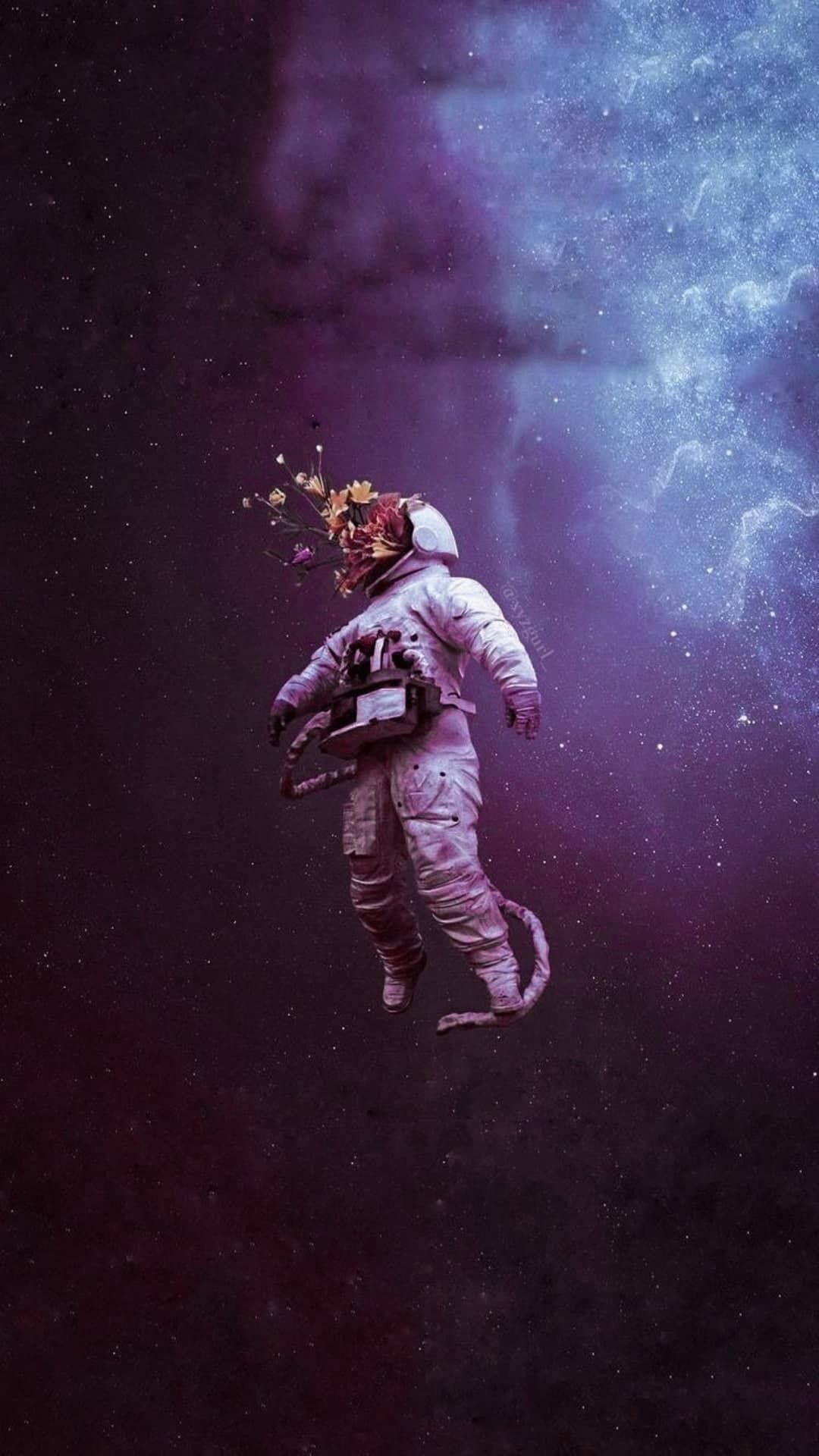Wallpaper aesthetic astronaut purple find me on instagram