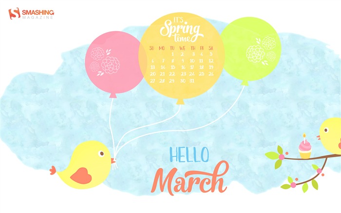 March 2016 Calendar Desktop Themes Wallpaper Wallpapers List   page 1 700x437