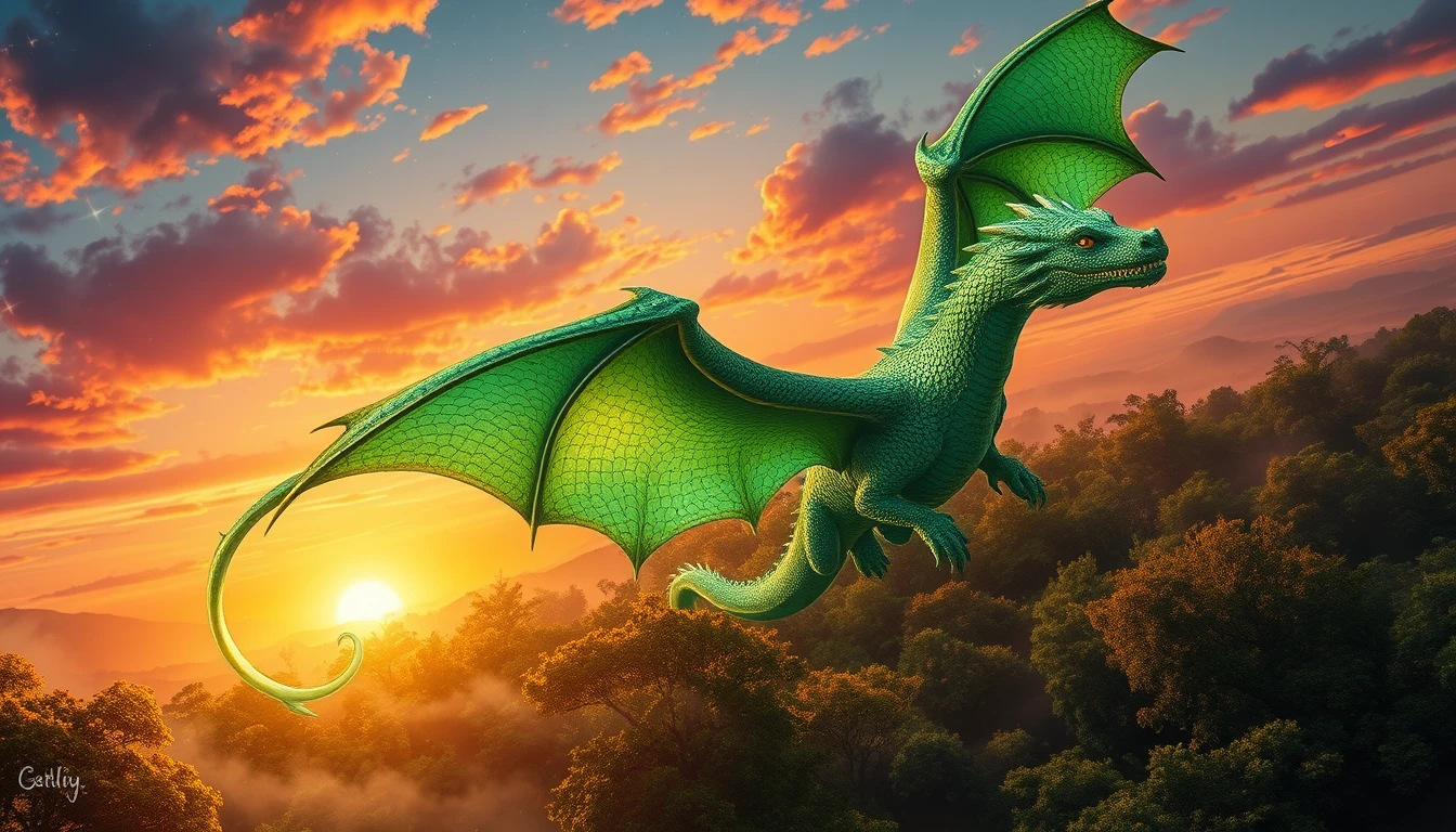 Green Dragon Wallpaper