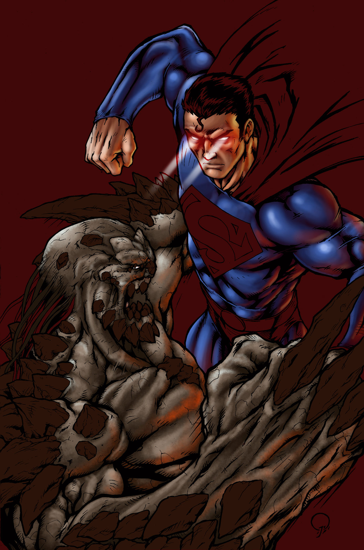 Superman Vs Doomsday Wip By Rodvill