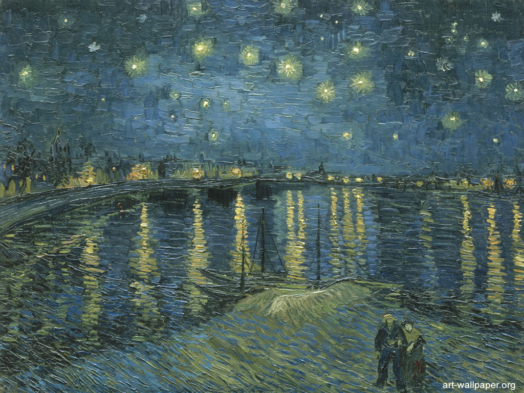 Starry Night Wallpaper Vincent Van Gogh The