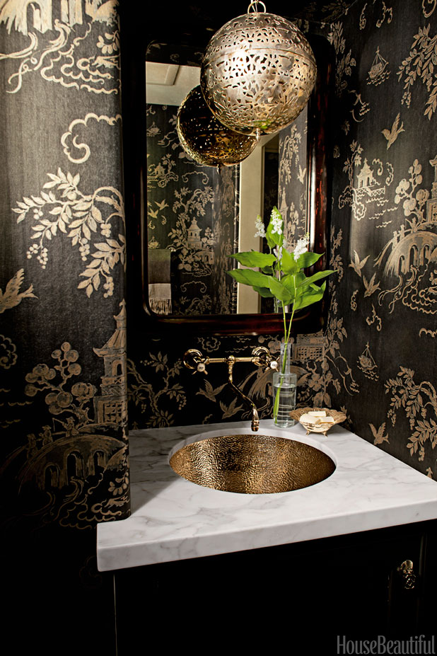 Black And Copper Bathroom Interiors By Color