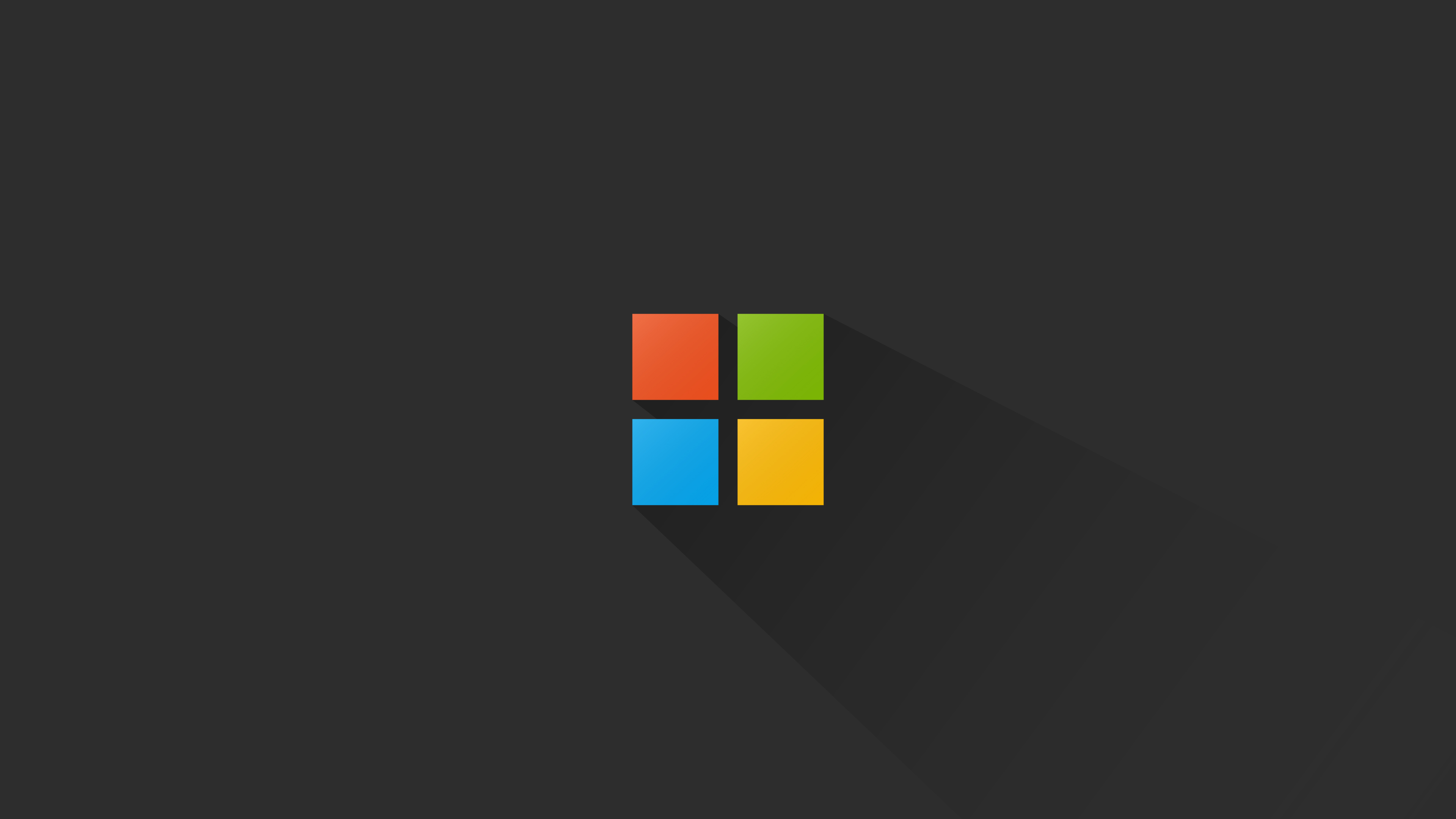 Minimalist Microsoft Windows Logo on Dark Background