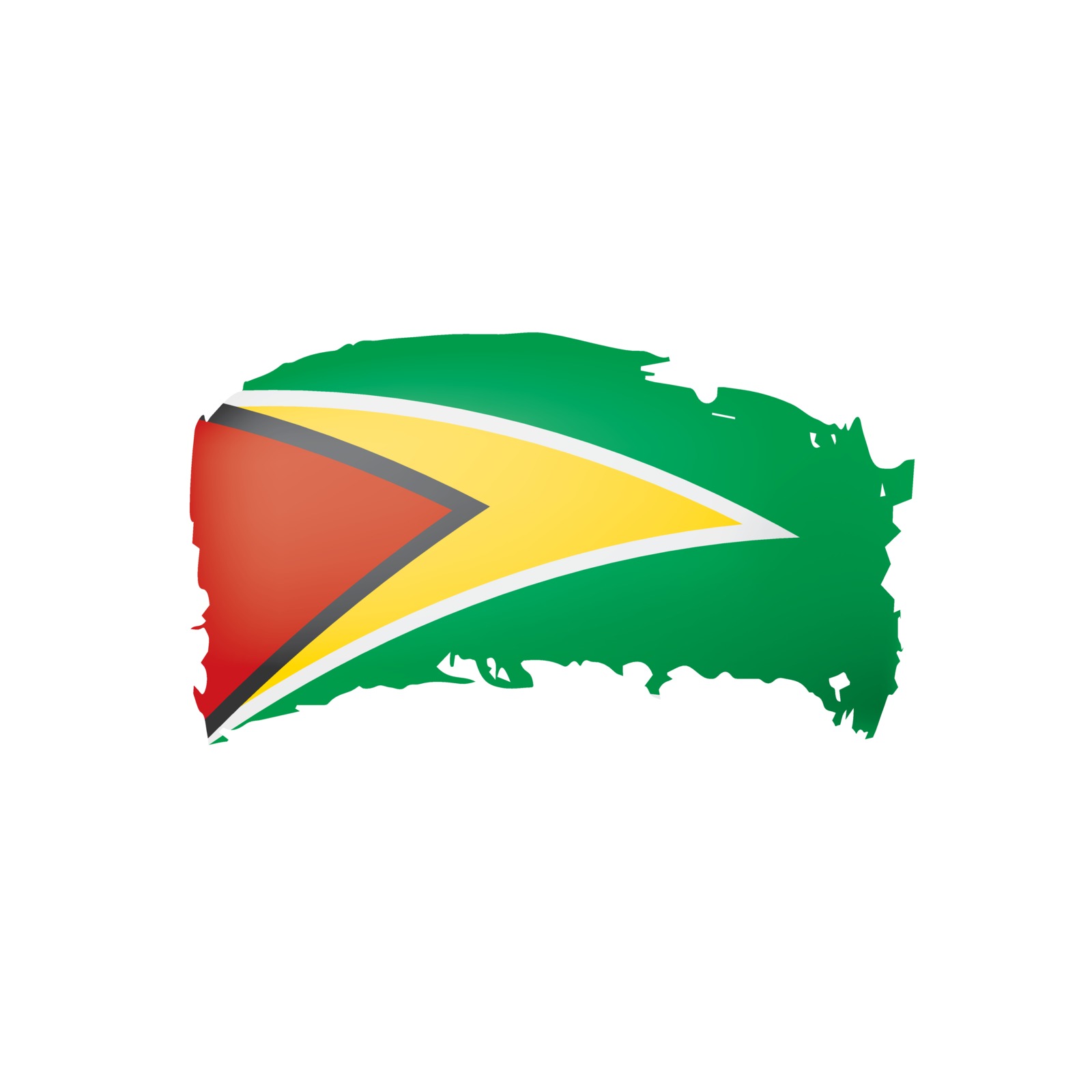 Guyana Flag Vector Illustration On A White Background Stock