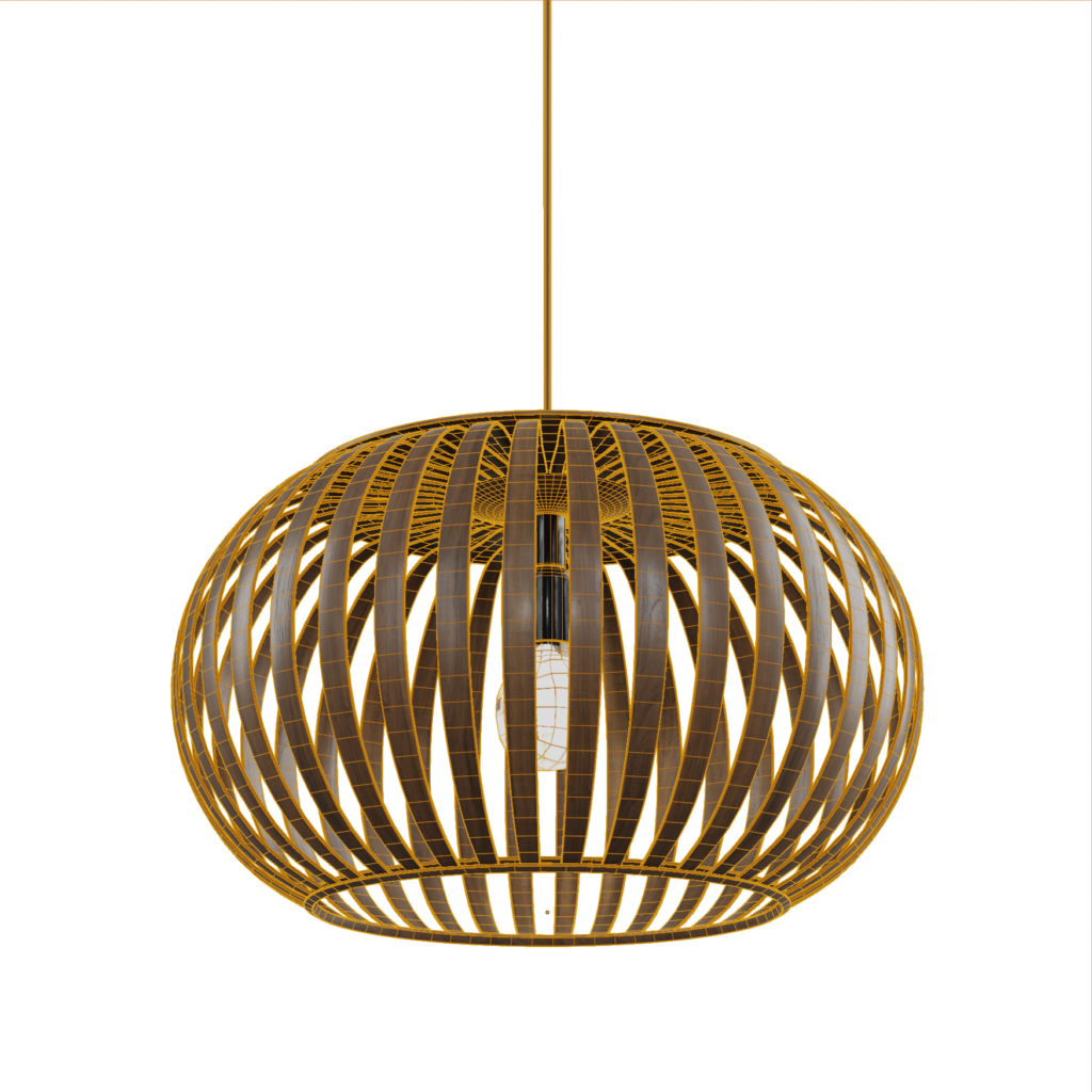 Wood Slat Pendant Light Imeshh Wallpaper