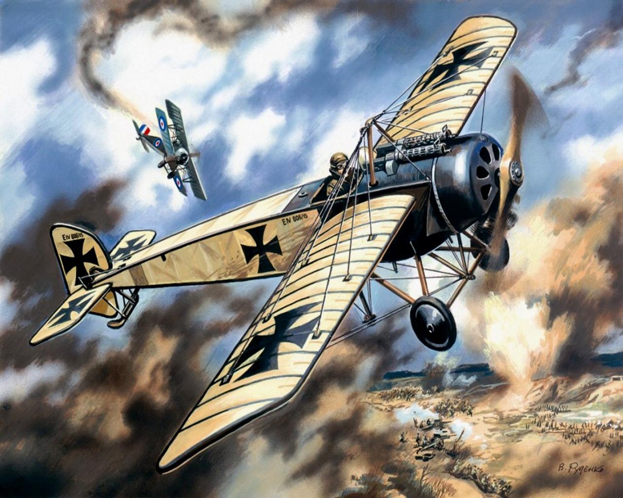 World War Pfalz E Iv Wallpaper
