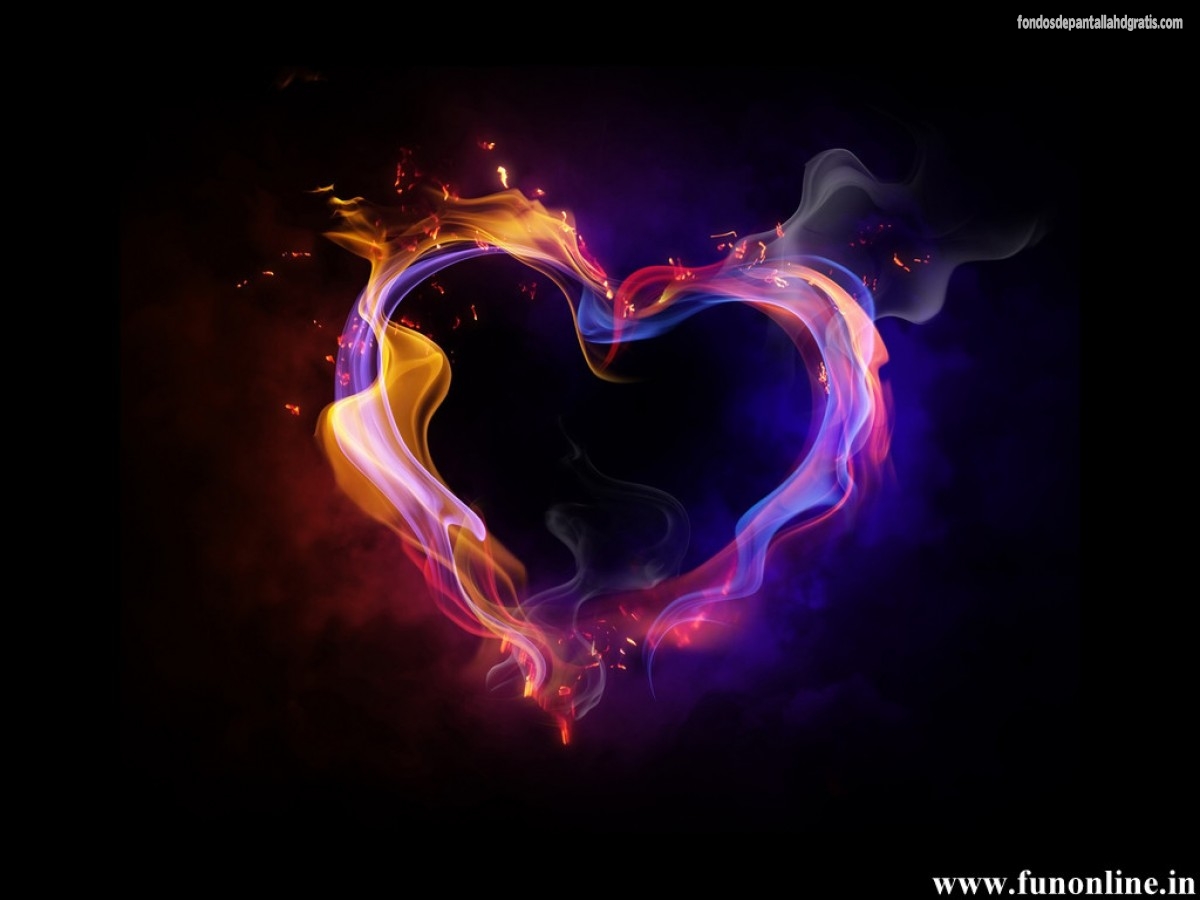 Descargar Imagen Burning Heart HD Love Wallpaper E1332488455473