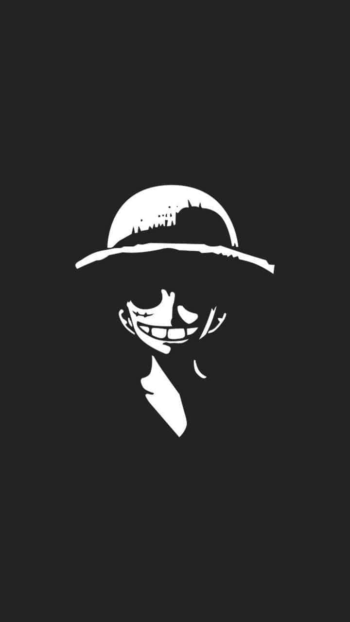 Luffy Black And White Wallpaper
