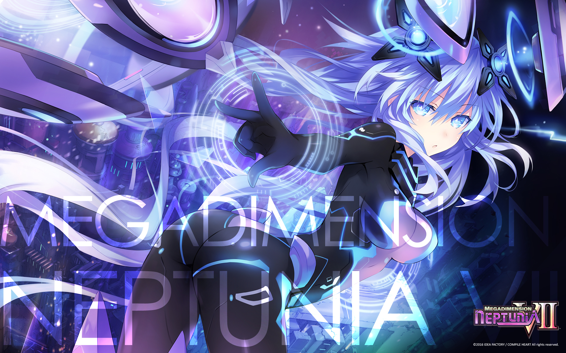 Megadimension Neptunia Vii Wallpaper Purple Heart