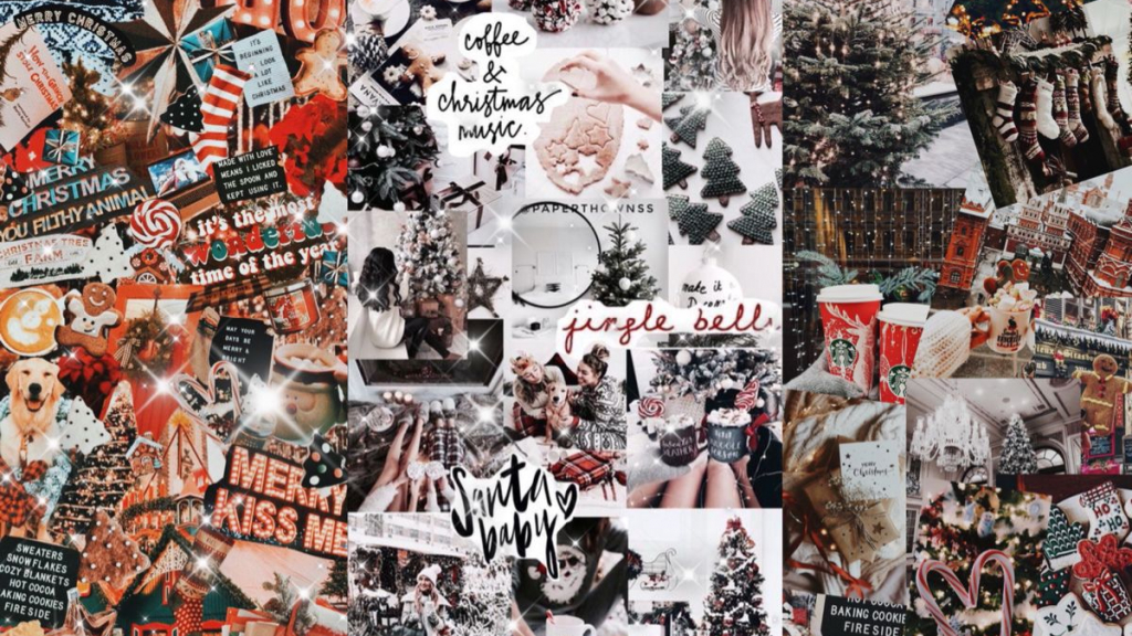 Christmas Winter Desktop Laptop Wallpaper Collage