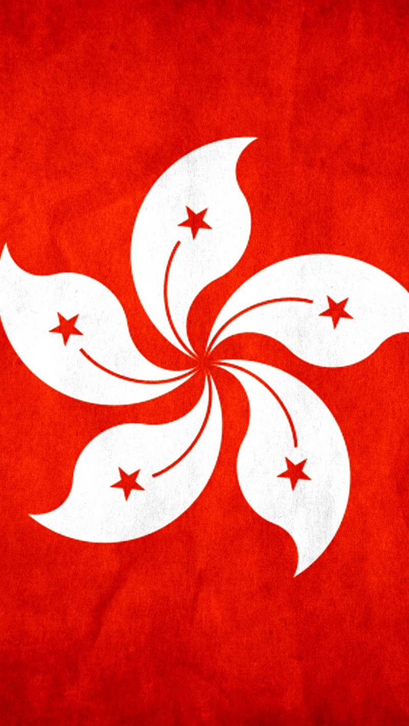 Wallpaper Flag Texture Hong Kong iPhone Se 5s