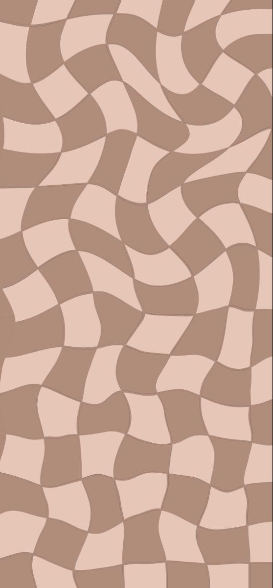 Aesthetic brown checkered wavy wallpaper iphone Simple iphone