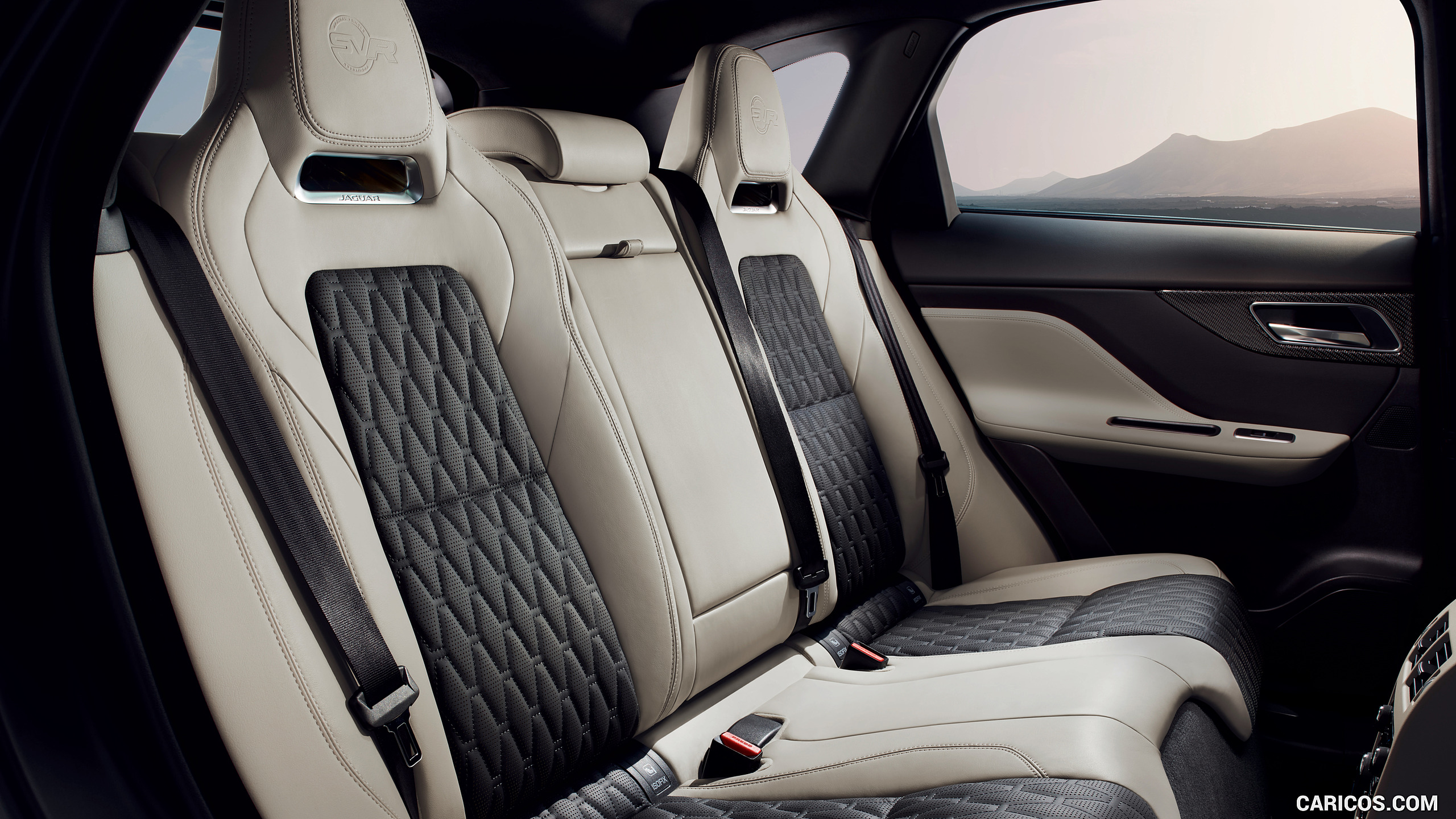 Jaguar F Pace Svr Interior Rear Seats HD Wallpaper
