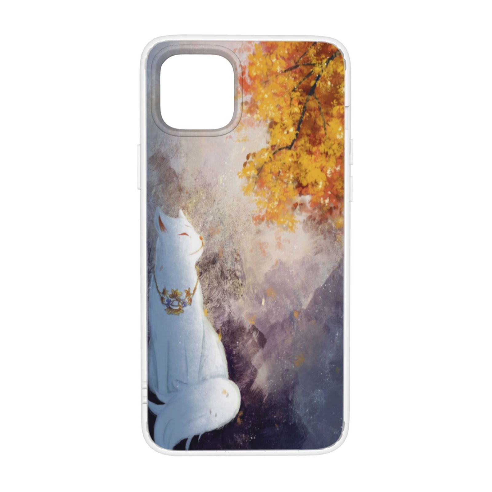 iPhone Case Autumn Leaves And The God Cat Ip13 Mini 4in