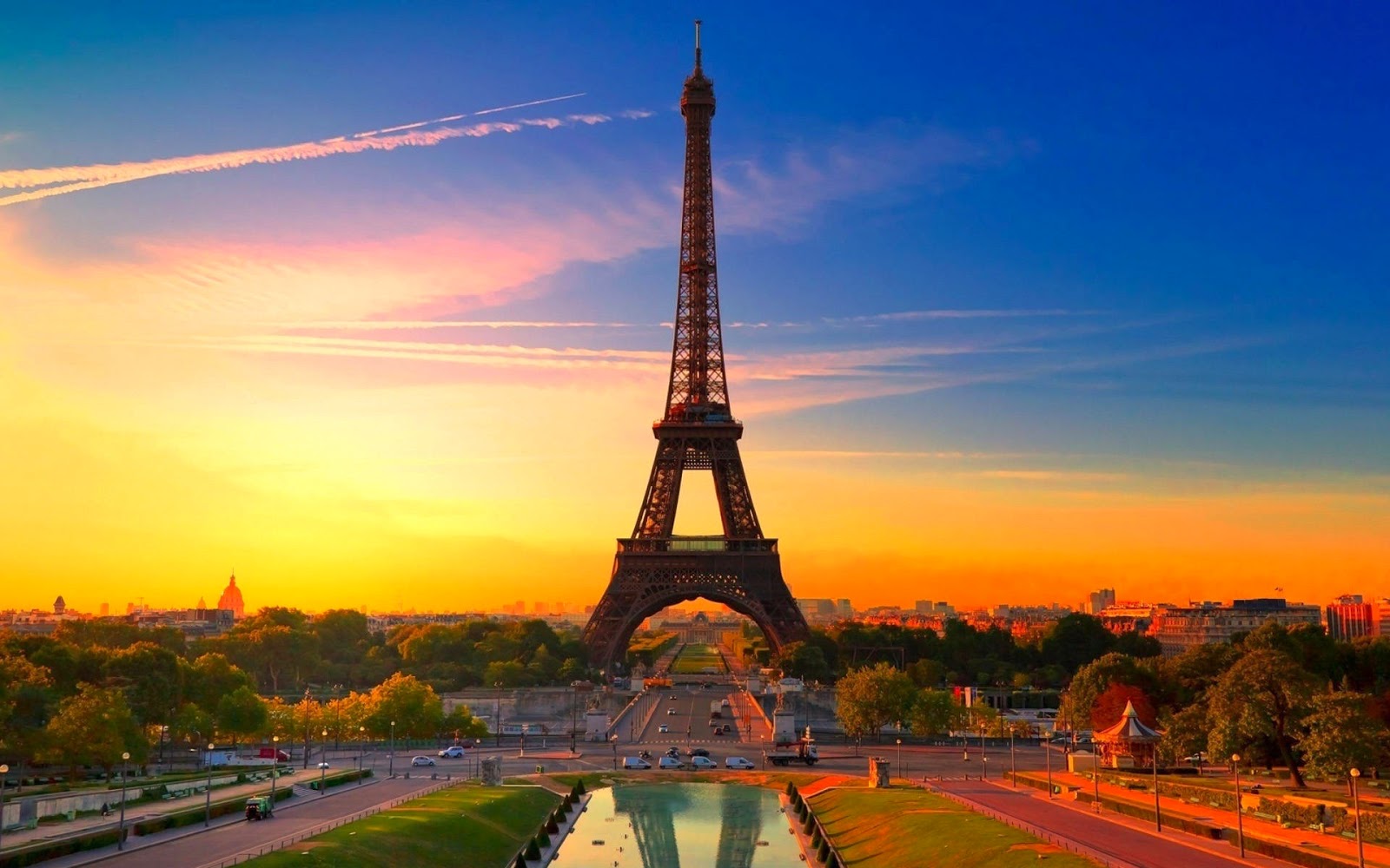 Hd City Beautiful Desktop Backgrounds Image Images   Eiffel 1600x1000