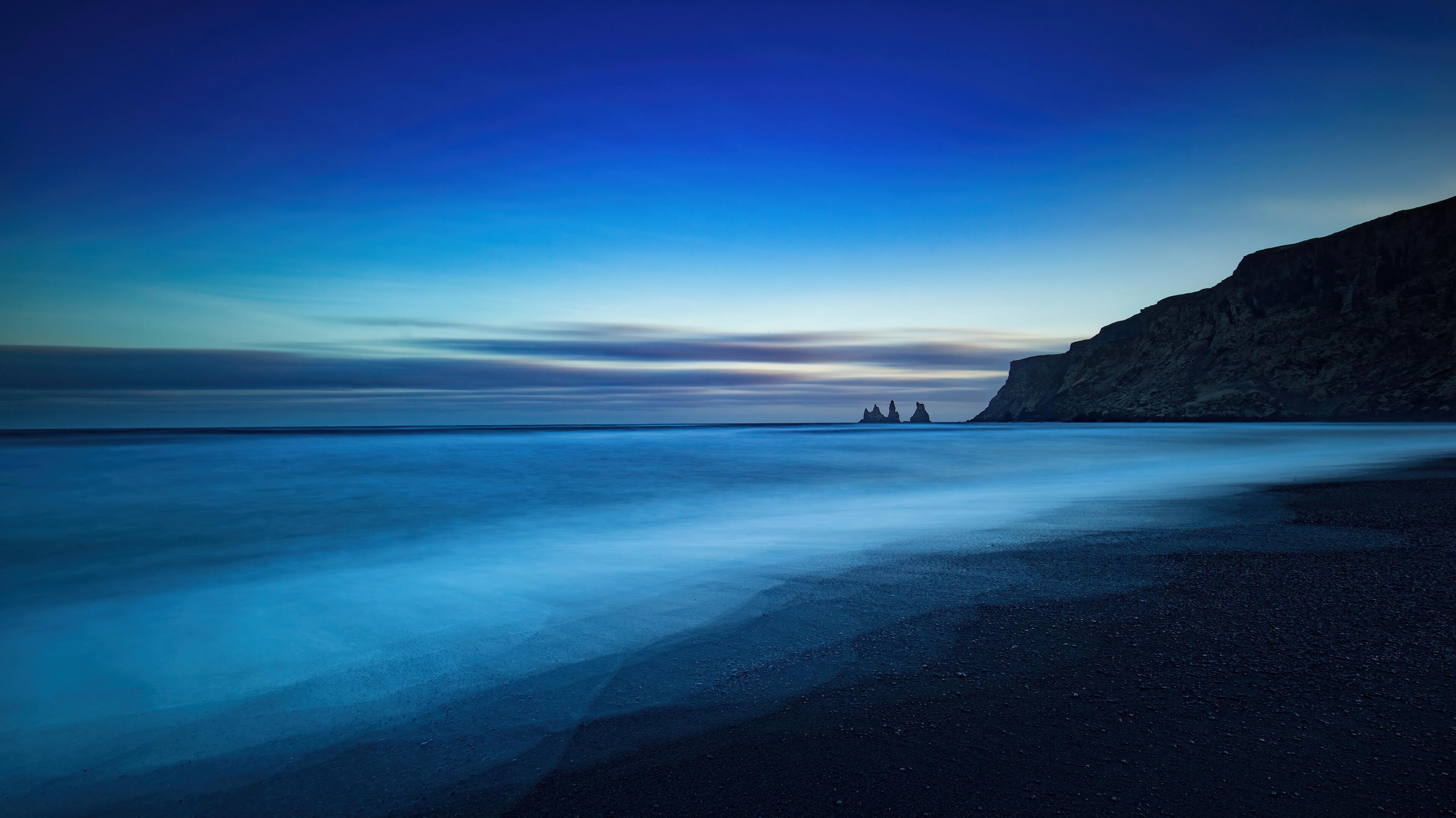 Iceland Beach Sunrise Scenery 4K Wallpaper iPhone HD Phone 4530f