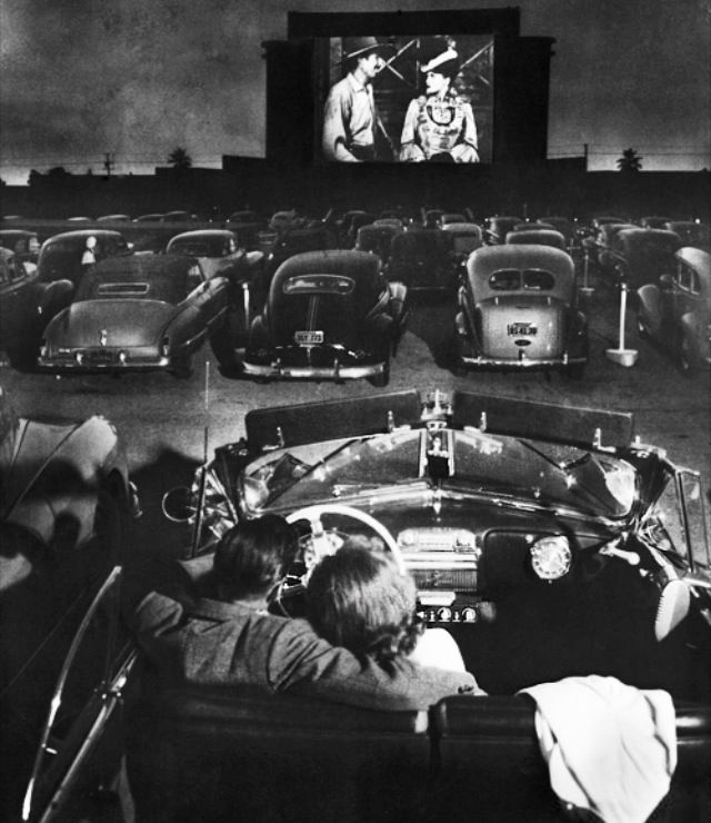 Drive In Movie Theater Old Photo My Memories