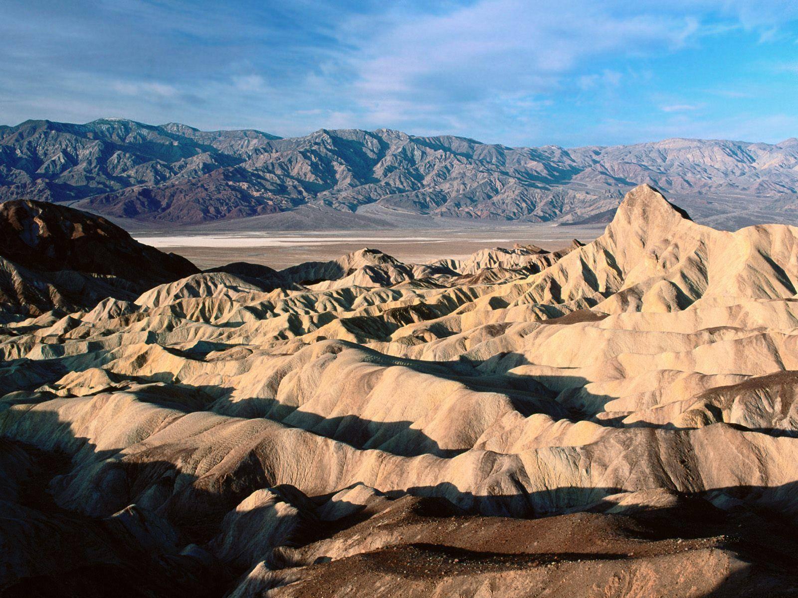 Desert Mountain Ranges Death Valley Wallpaper