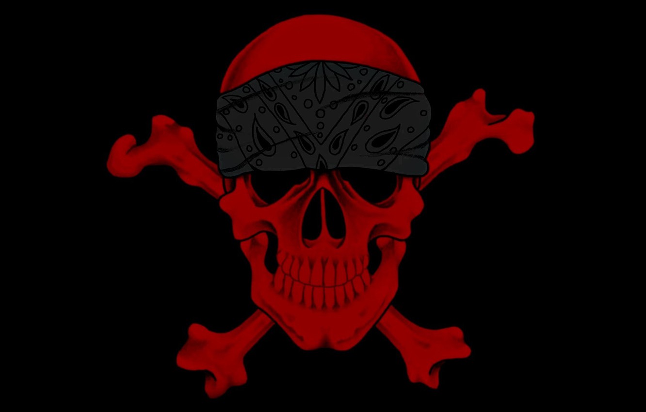 Wallpaper Sake Red Background Gangsta Death Bones