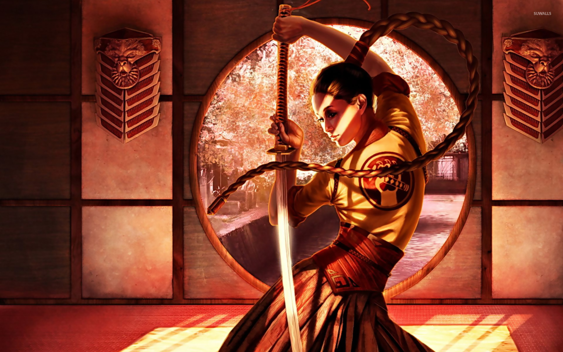 Samurai Girl Wallpaper Fantasy