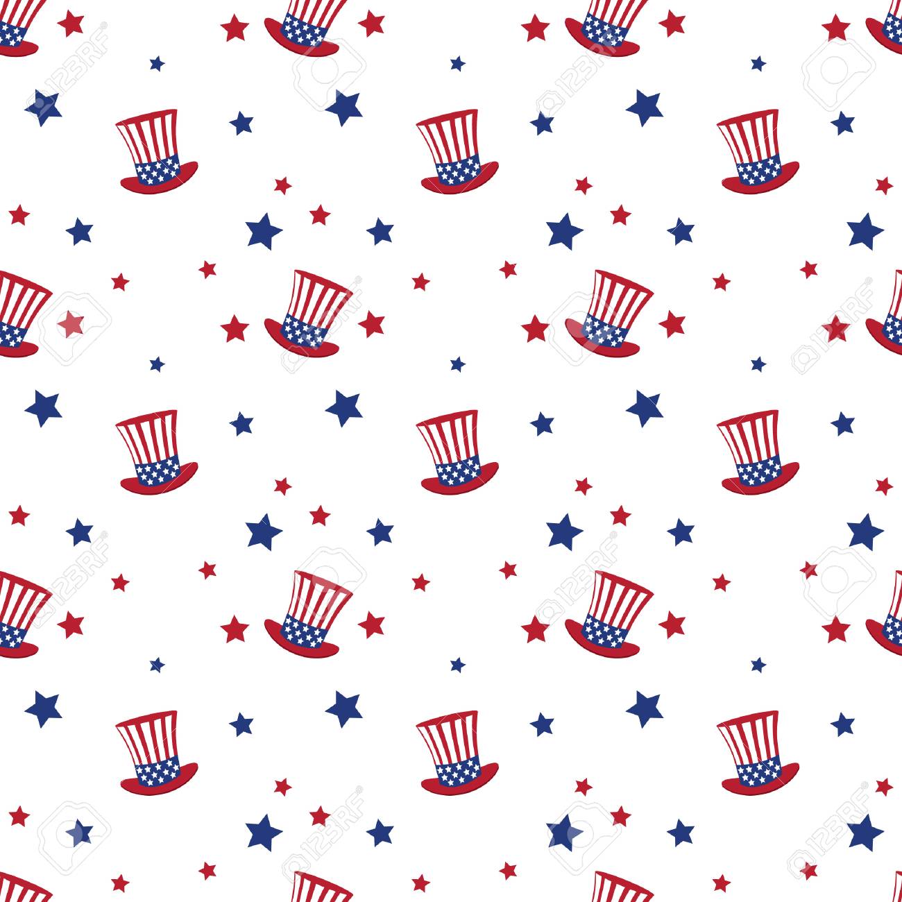 Uncle Sam S Hat Background Royalty Cliparts Vectors And