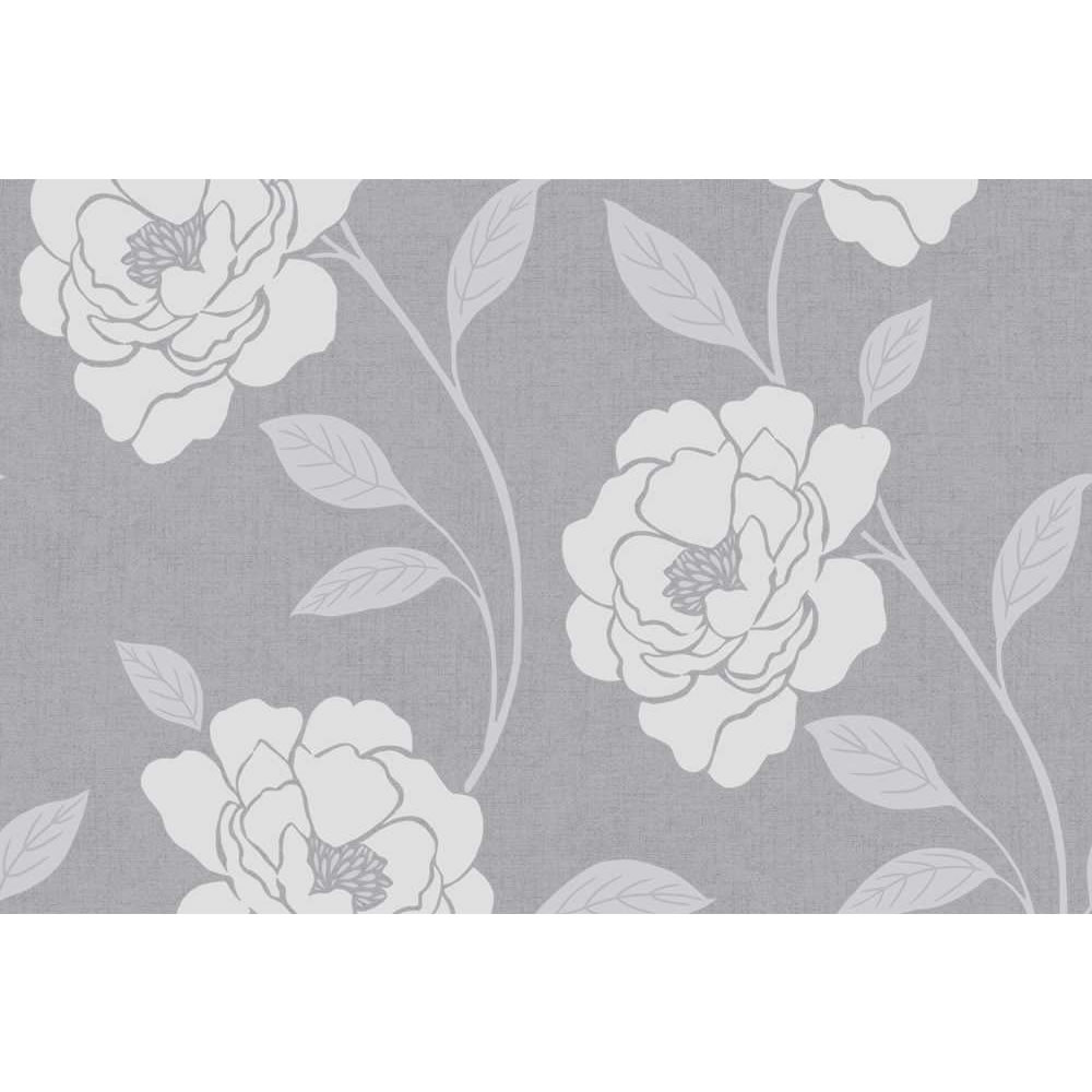 Wilko Molly Floral Grey Wallpaper At