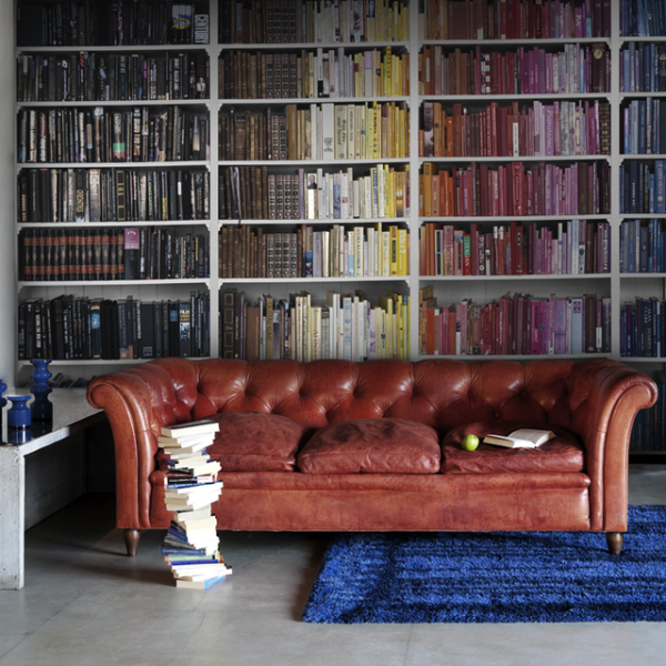 Create A Faux Library In Any Room With Wallpaper By Mr