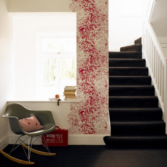 Striking Modern Hallway Eclectic Design Decorating Ideas Image