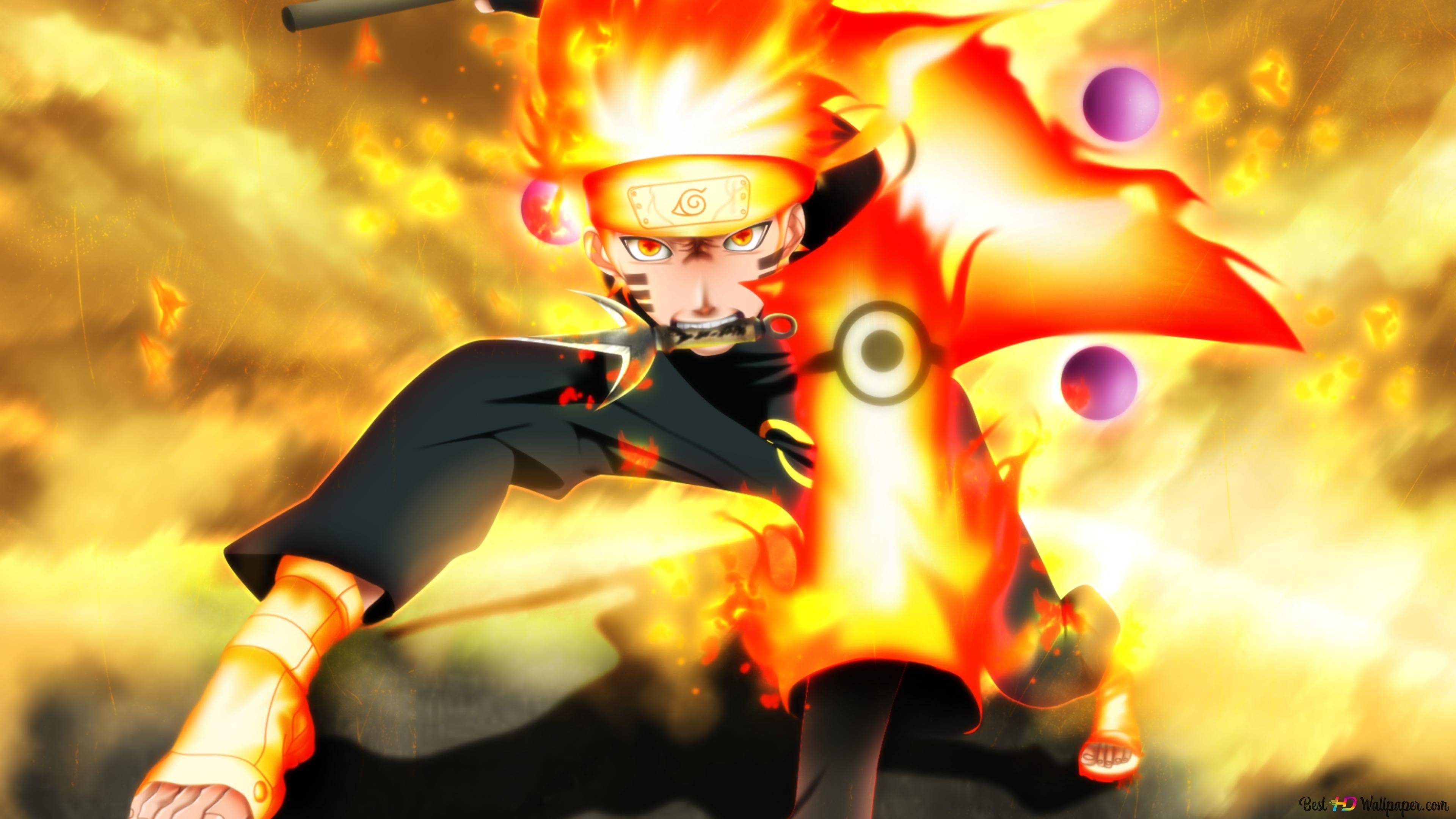 Naruto Uzumaki Sage Mode 4k Wallpaper