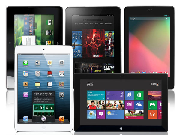 iPad Mini Vs Kindle Fire HD Nexus Surface Rt Playbook
