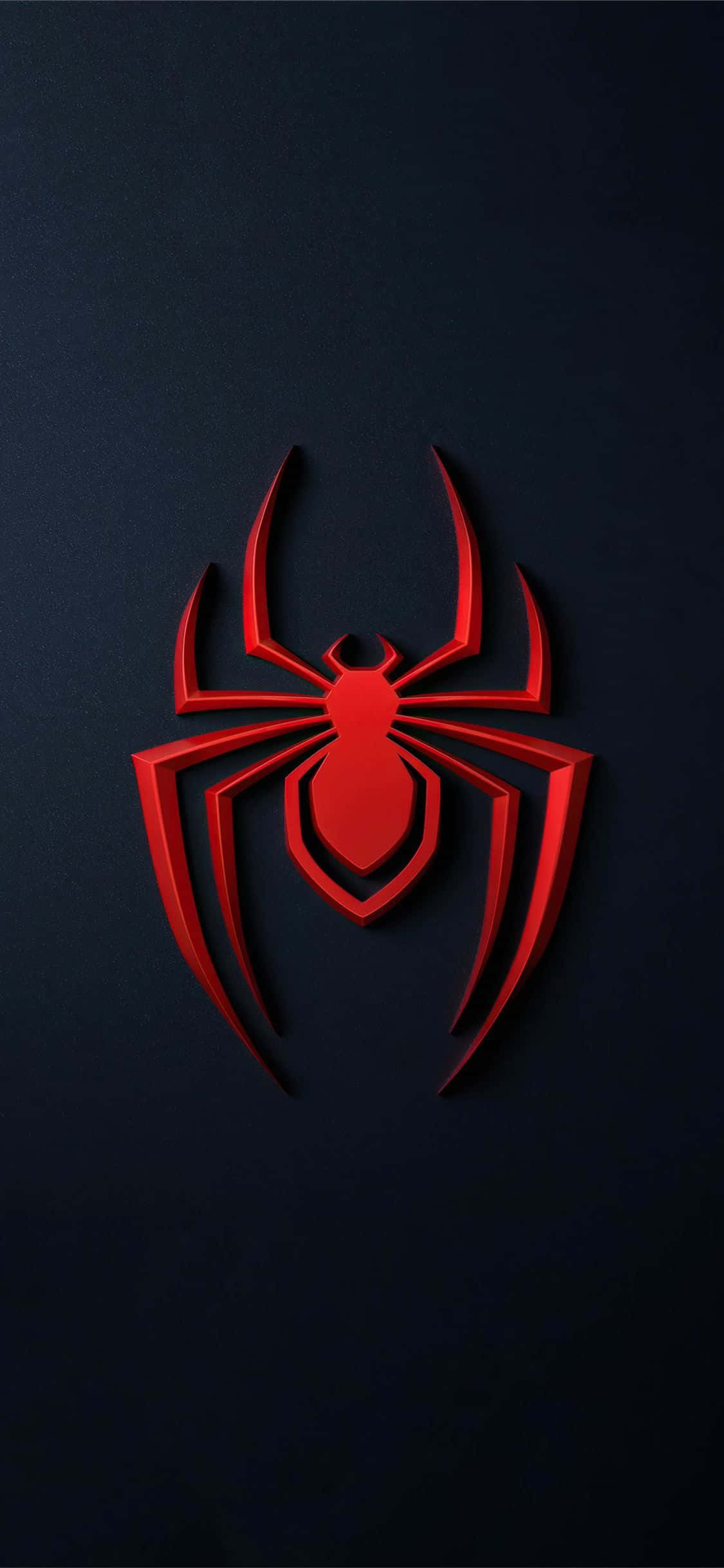 Red Spider Man Ps4 Logo Dark Background Wallpaper