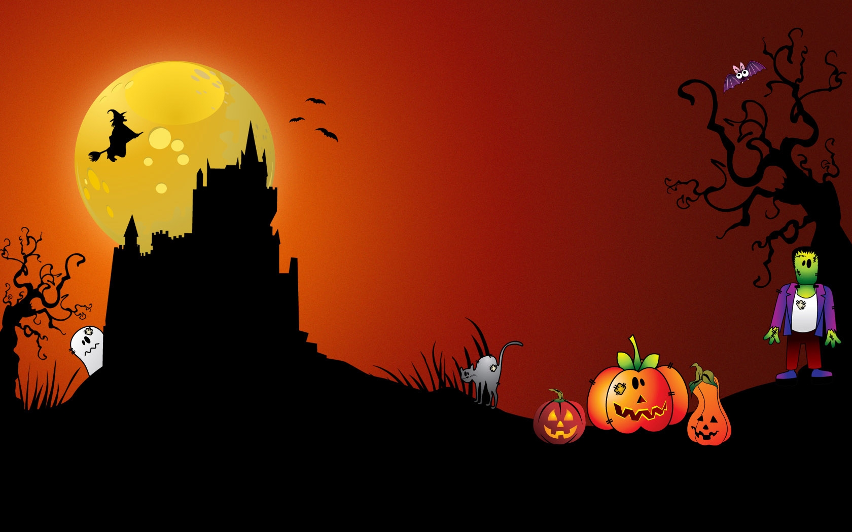 Funny Halloween Desktop And Mobile Wallpaper Wallippo