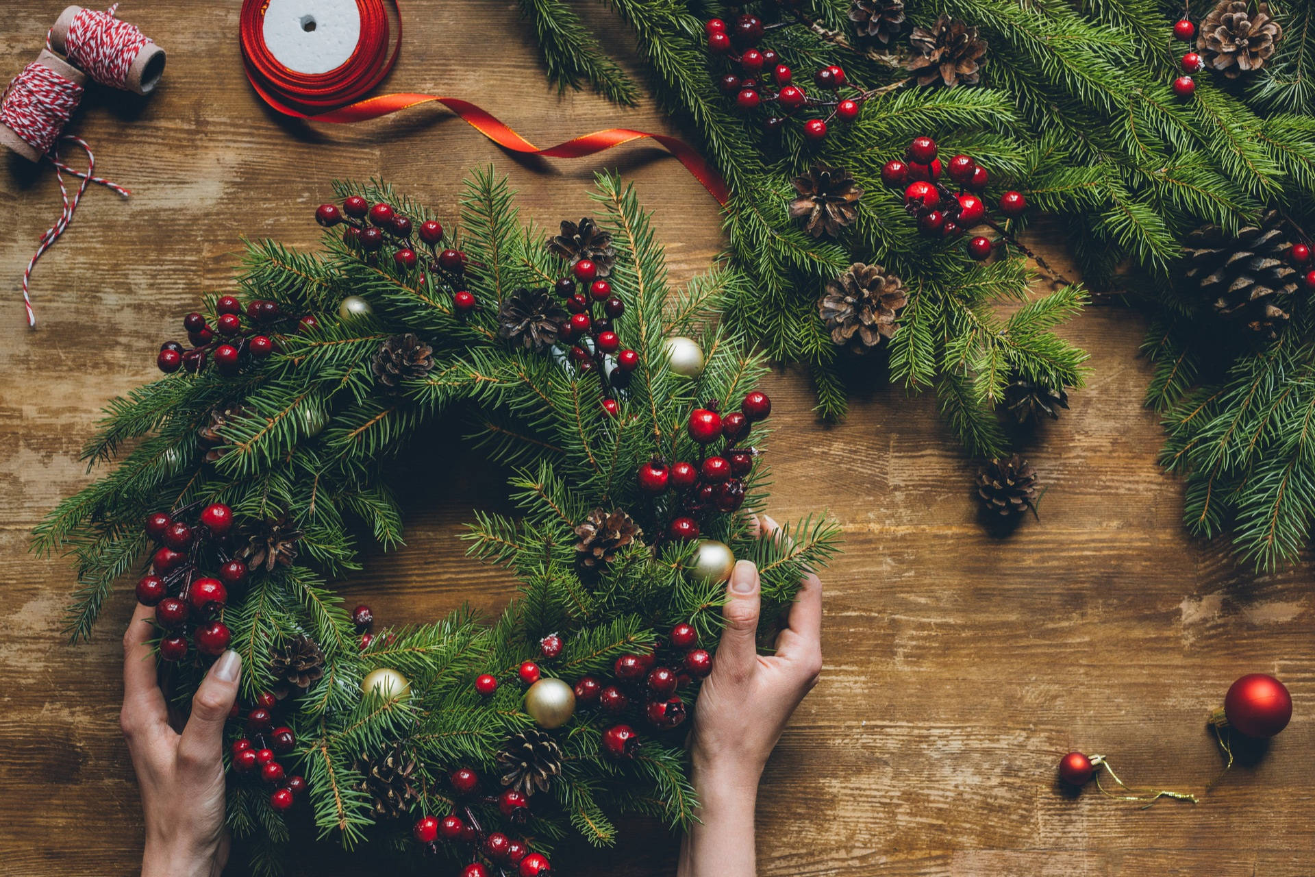 Christmas Wreath Wallpaper
