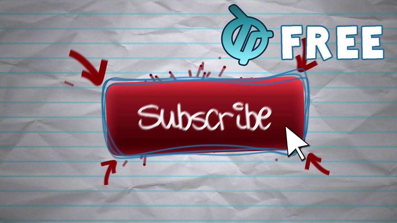 Subscribe Button Sony Vegas Pro Background