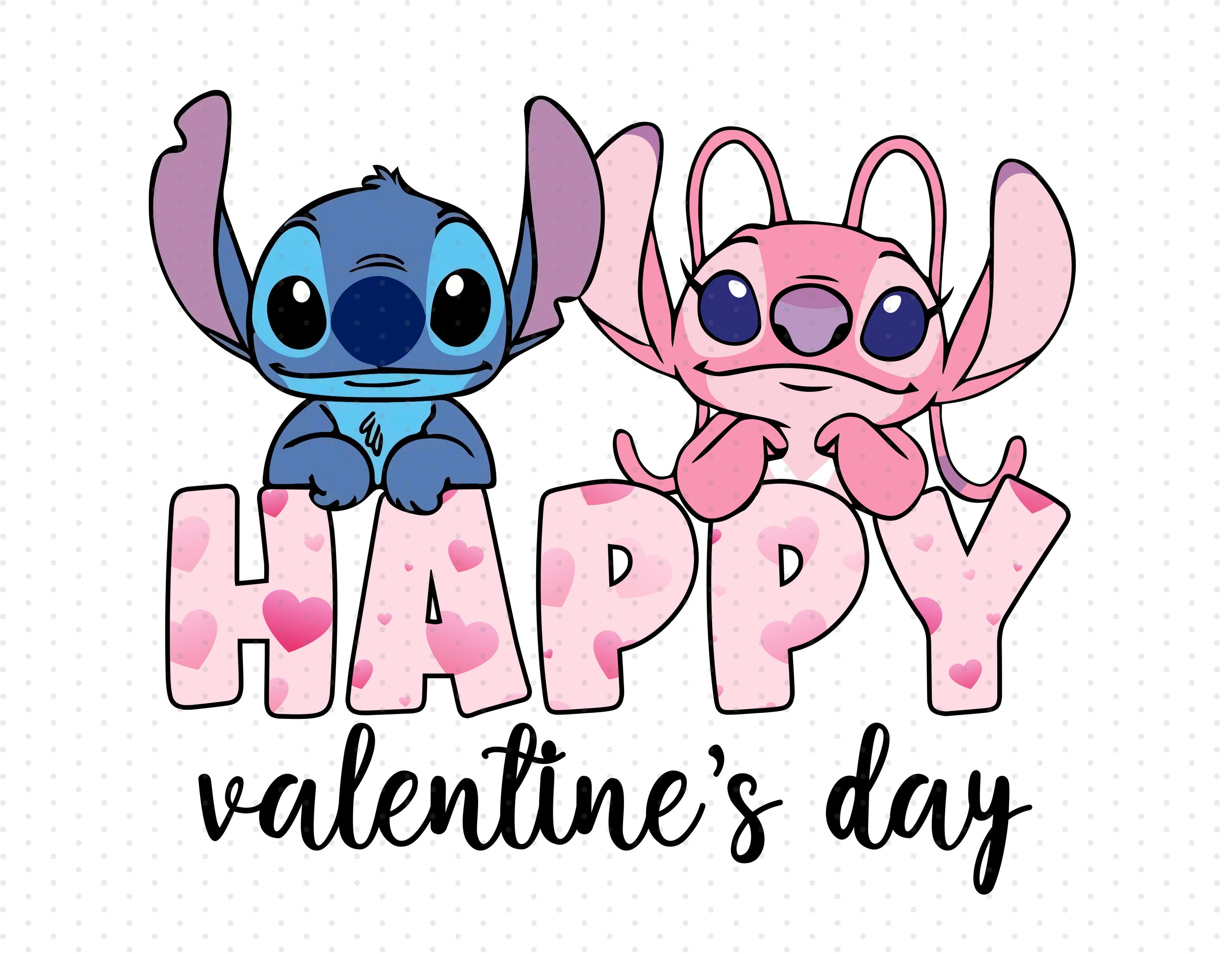 Stitch Happy Valentine S Day Sublimation Png