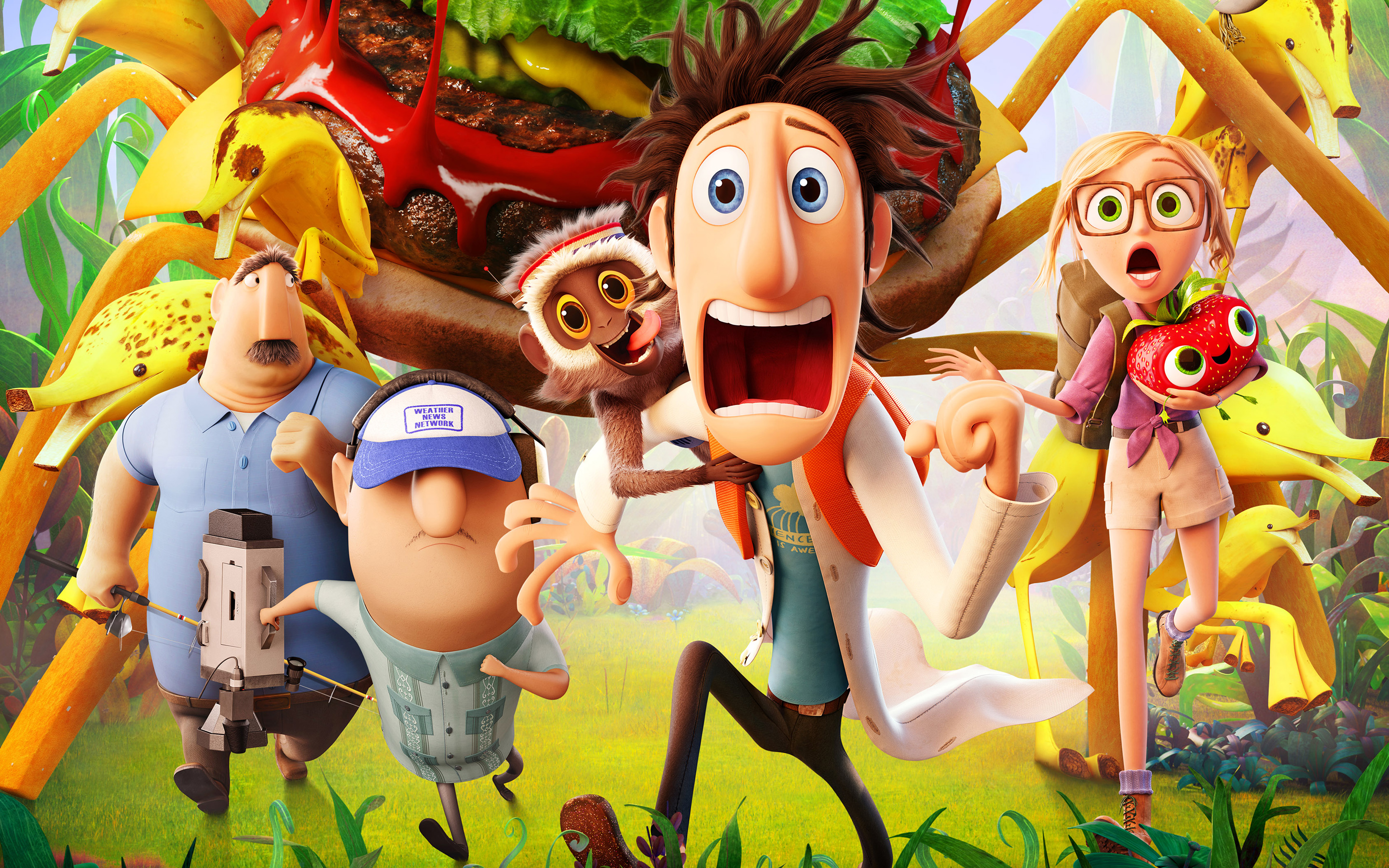 Cloudy With A Chance Of Meatballs Cast HD Wallpaper Background