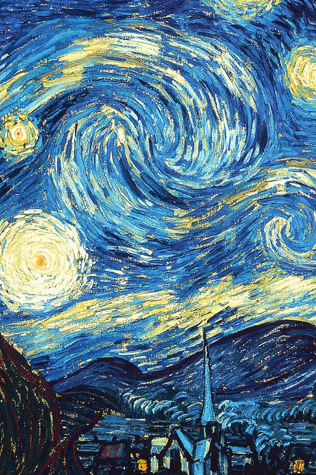 The Starry Night iPhone Wallpaper