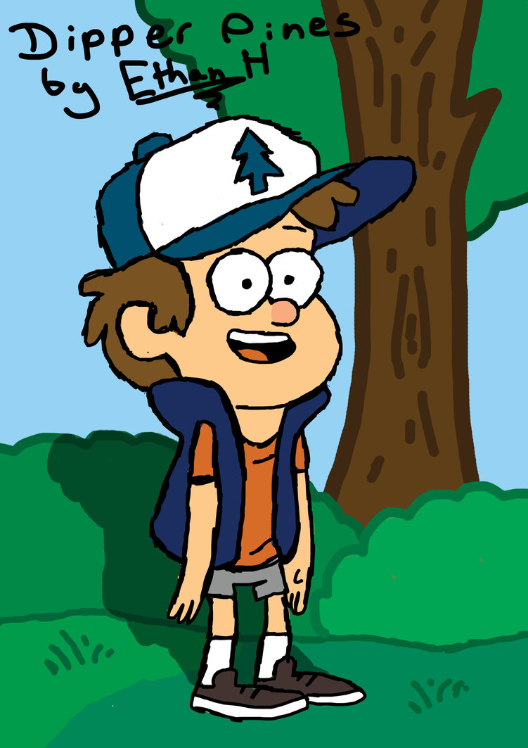 Dipper Pines Gravity Falls Art Tablet Test By Ethanh23 On
