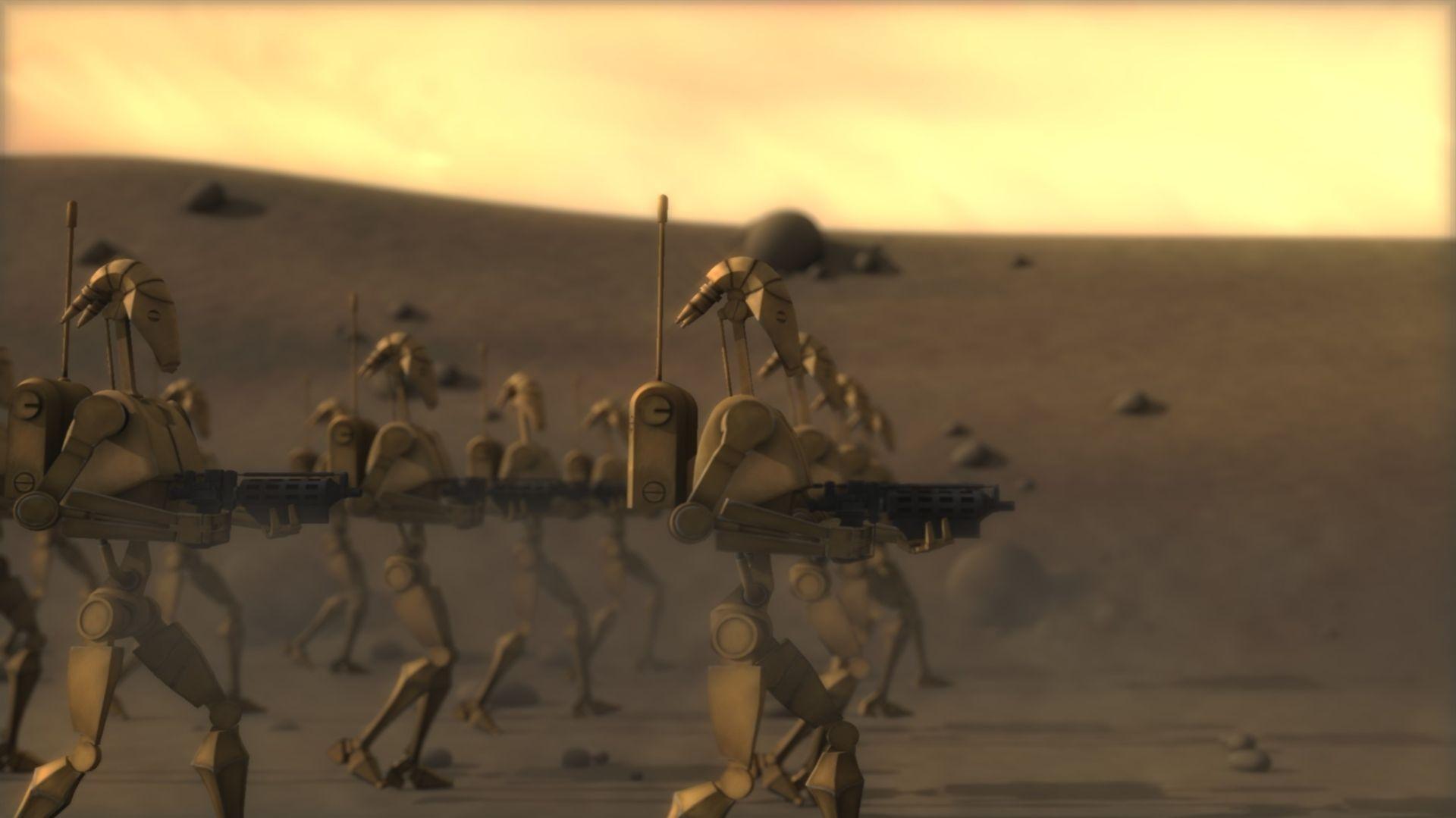 B1 Battle Droids Star Wars Sci Fi Movies Shows Desktop