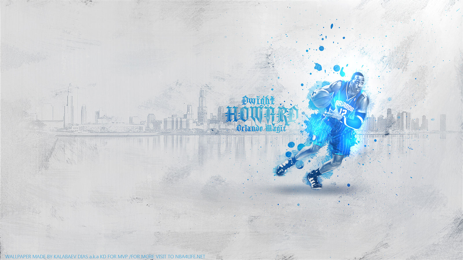 Dwight Howard Wallpaper   In Blue Orlando Jersey Clean and Impressive