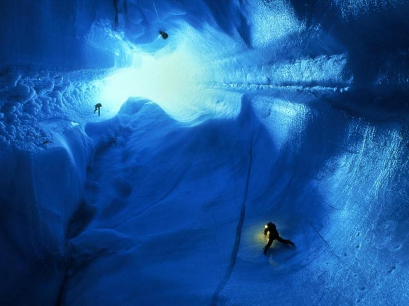 Ice Landscapes Cave People Greenland Wallpaper