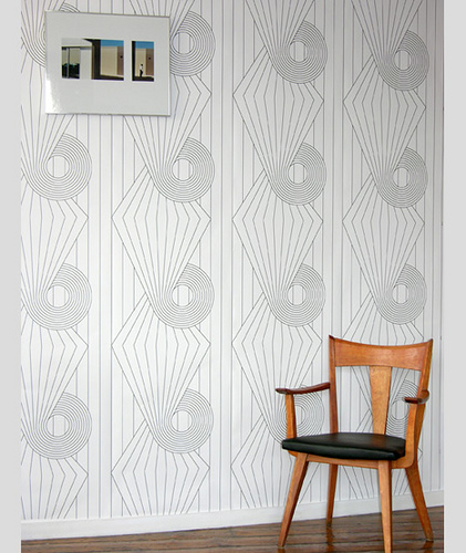 Modern Wallpaper Black White Geometric Graphic Photo